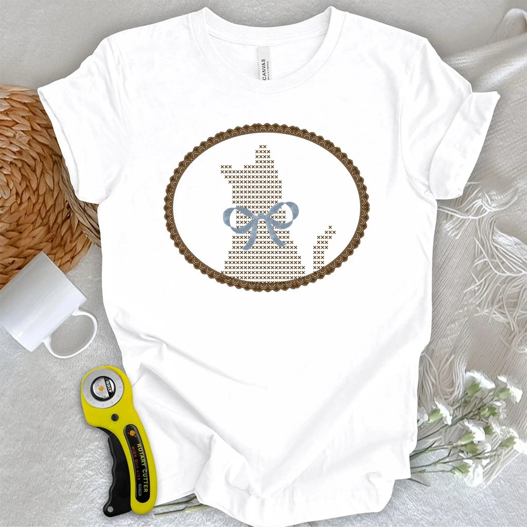 Lace Cat Ribbon T-shirt
