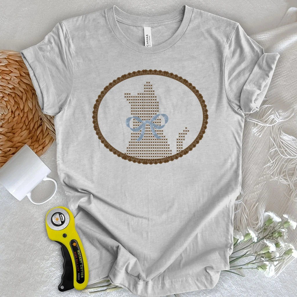 Lace Cat Ribbon T-shirt