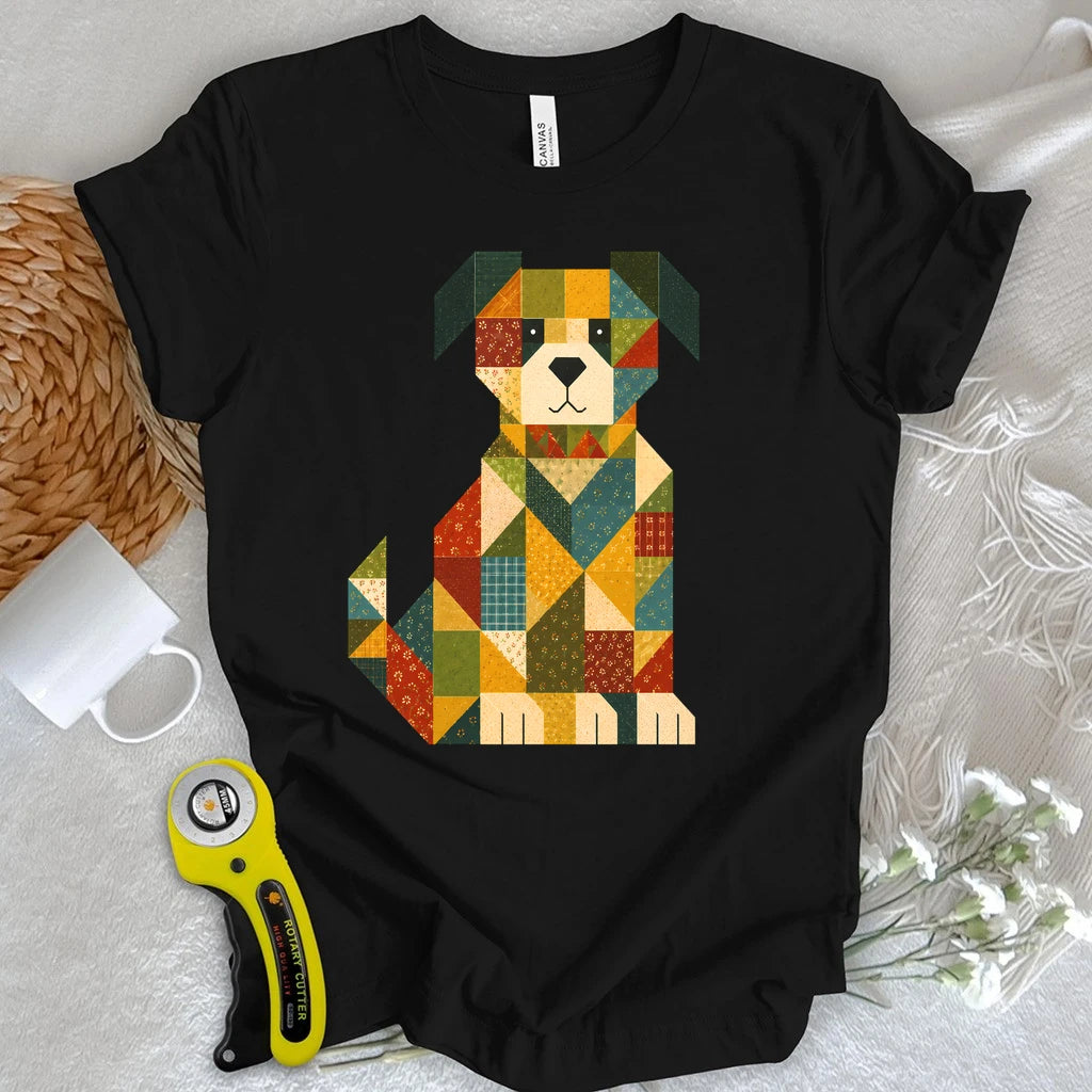 Patchwork Dog T-shirt