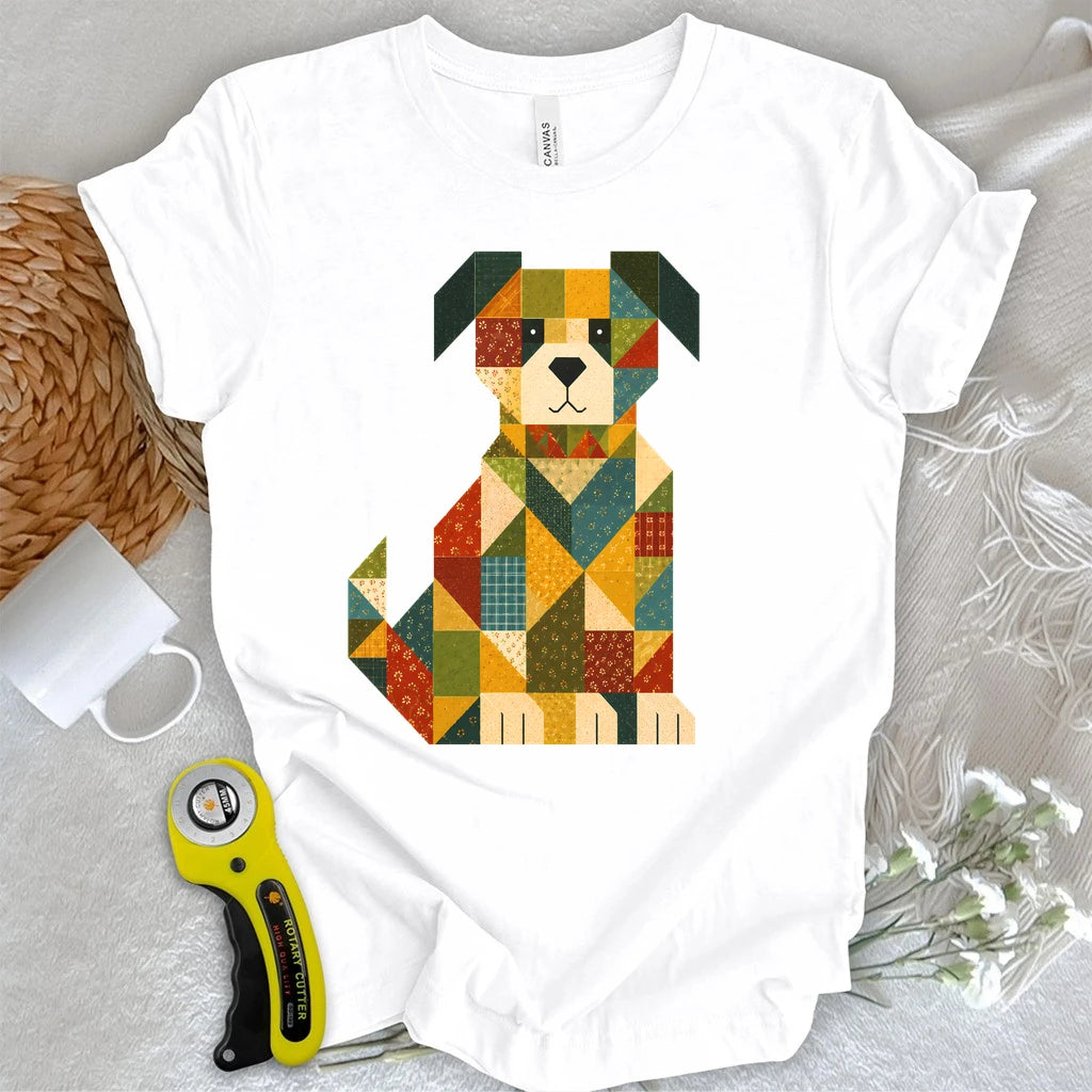 Patchwork Dog T-shirt
