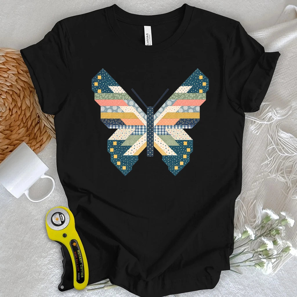 Patchwork Butterfly T-shirt