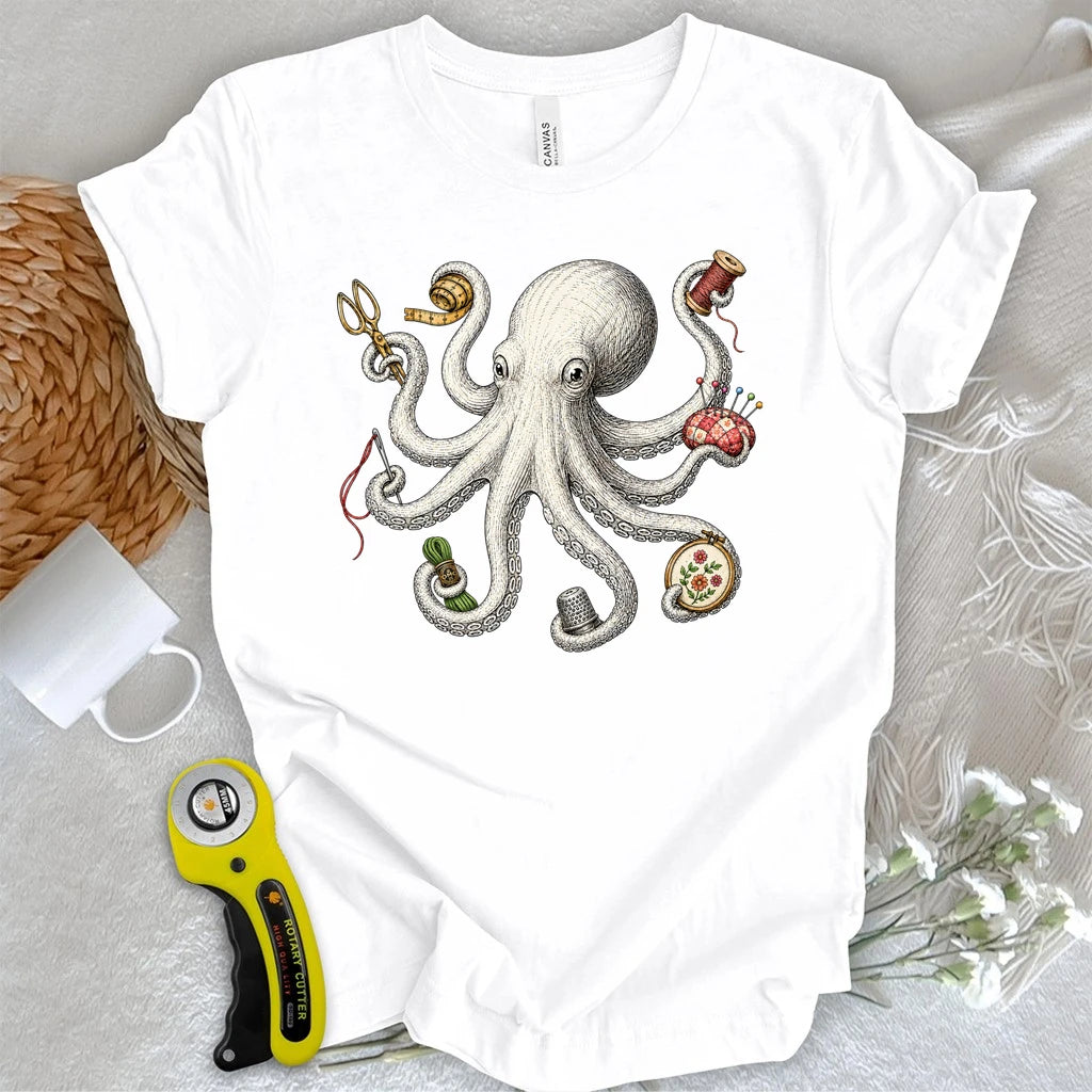The Embroidery Octopus T-shirt
