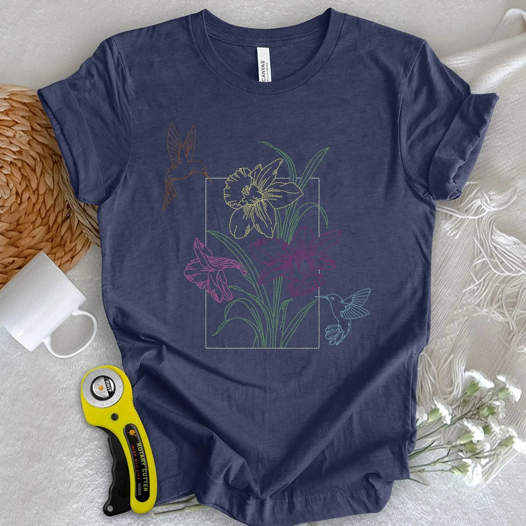 Embroidery Lily Whisper T-shirt
