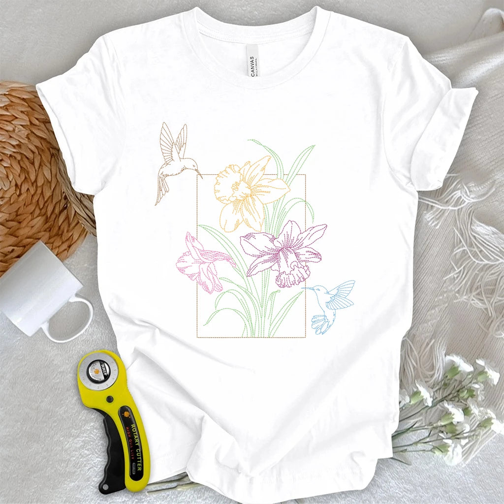 Embroidery Lily Whisper T-shirt