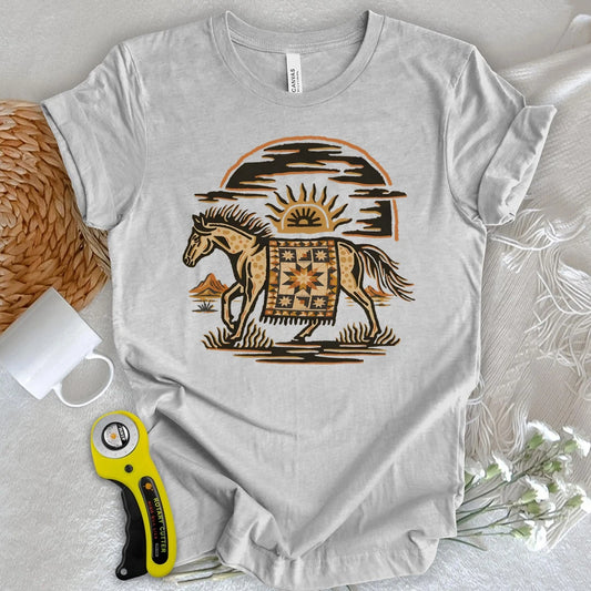 Desert Star Quilt Horse T-shirt