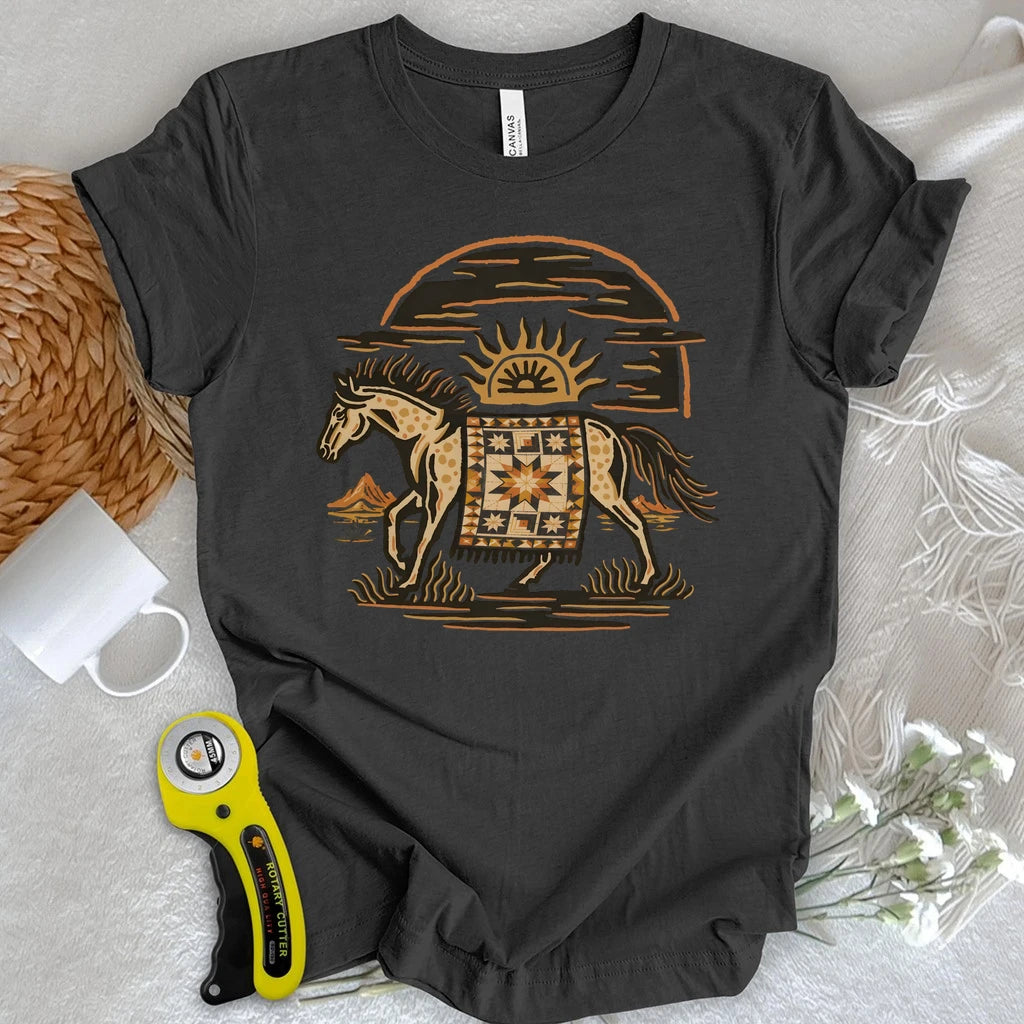 Desert Star Quilt Horse T-shirt