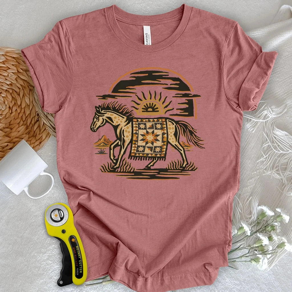 Desert Star Quilt Horse T-shirt