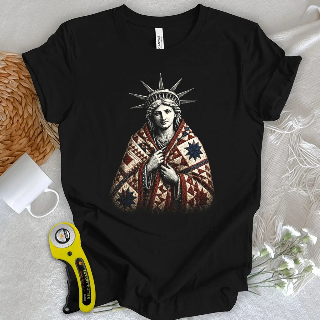Liberty With Her Quilt T-shirt