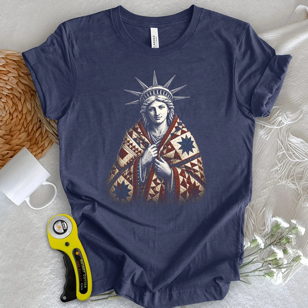 Liberty With Her Quilt T-shirt