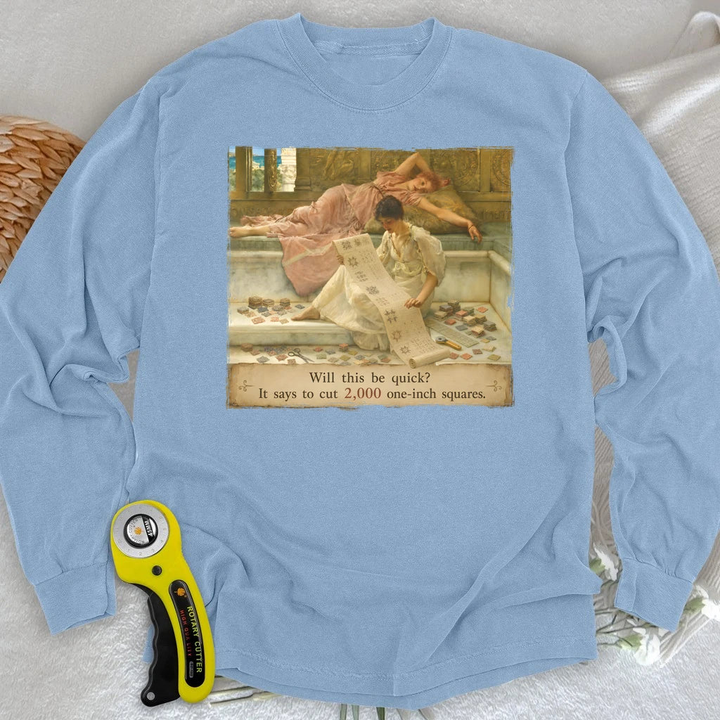 A Favorite Pattern: 2,000 One-Inch Squares Long Sleeve T-shirt