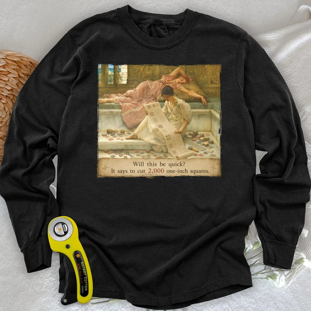 A Favorite Pattern: 2,000 One-Inch Squares Long Sleeve T-shirt