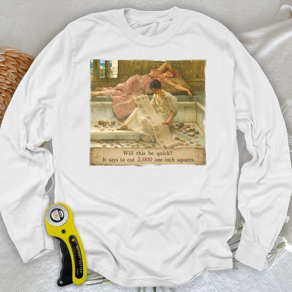 A Favorite Pattern: 2,000 One-Inch Squares Long Sleeve T-shirt