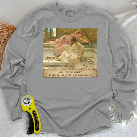A Favorite Pattern: 2,000 One-Inch Squares Long Sleeve T-shirt