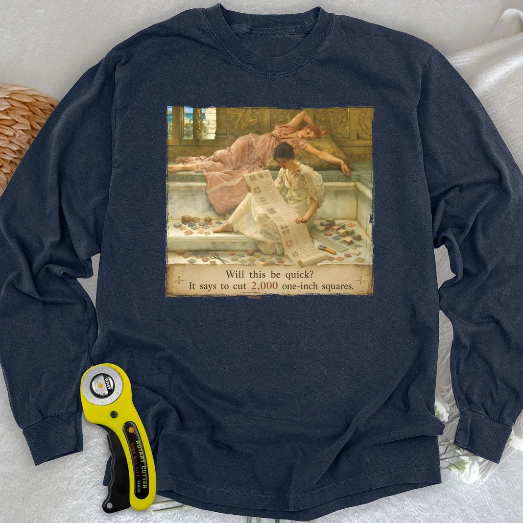 A Favorite Pattern: 2,000 One-Inch Squares Long Sleeve T-shirt