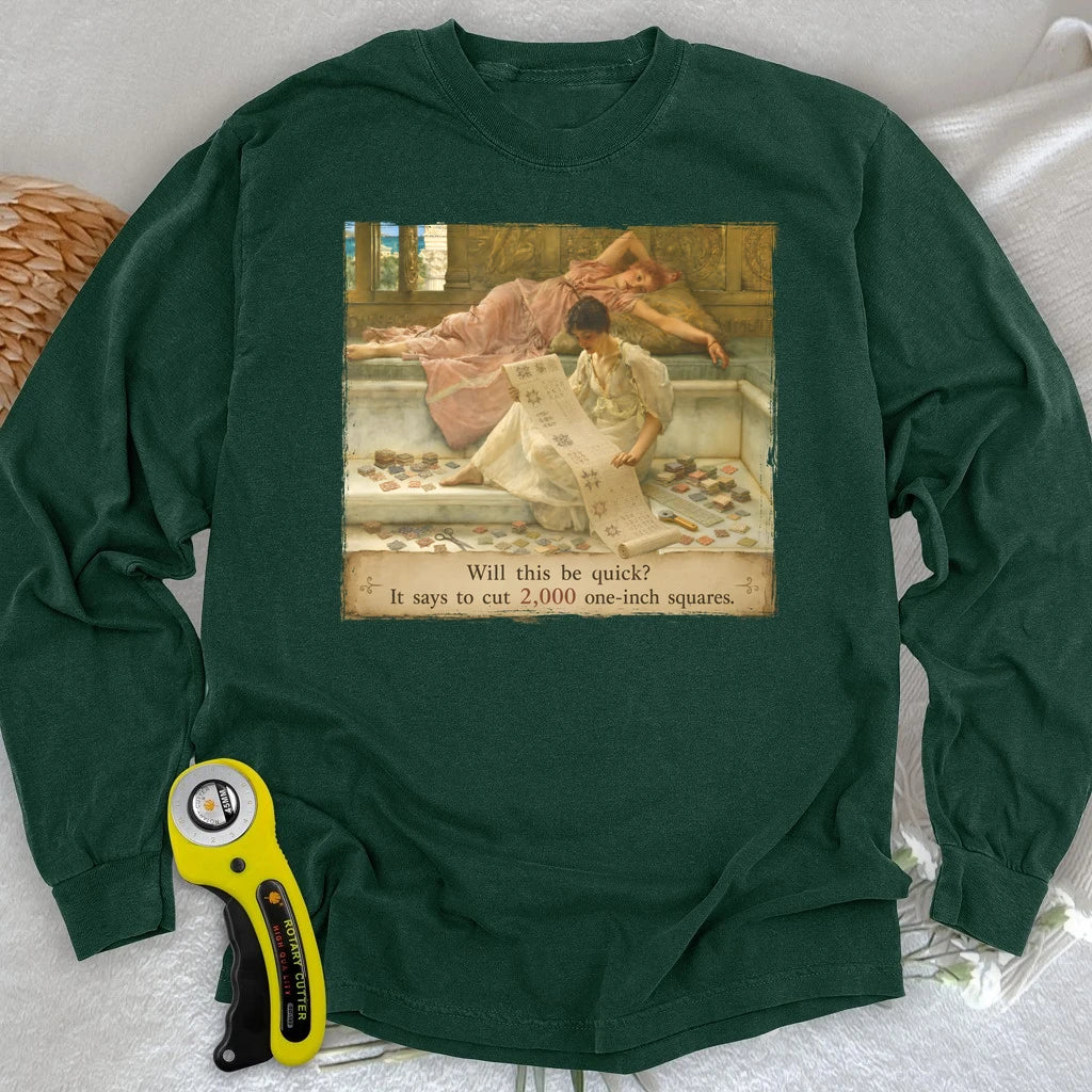 A Favorite Pattern: 2,000 One-Inch Squares Long Sleeve T-shirt