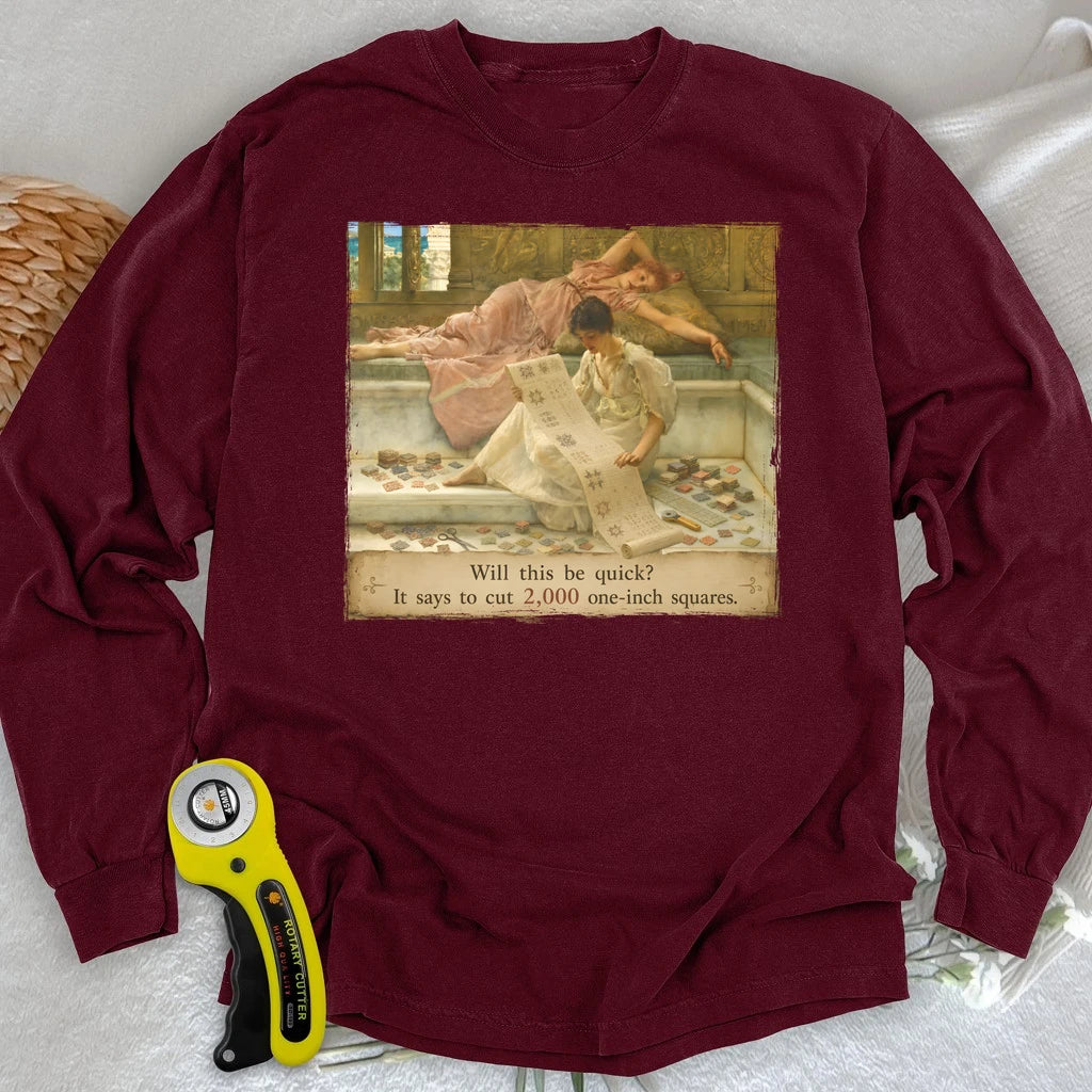 A Favorite Pattern: 2,000 One-Inch Squares Long Sleeve T-shirt