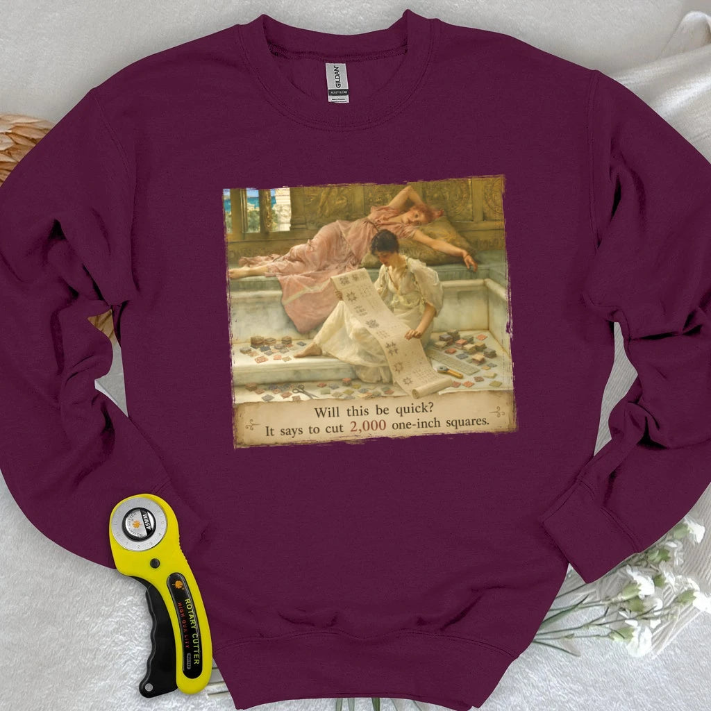A Favorite Pattern: 2,000 One-Inch Squares Sweatshirt
