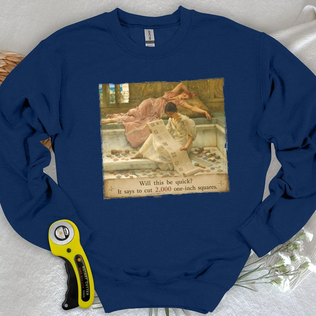 A Favorite Pattern: 2,000 One-Inch Squares Sweatshirt