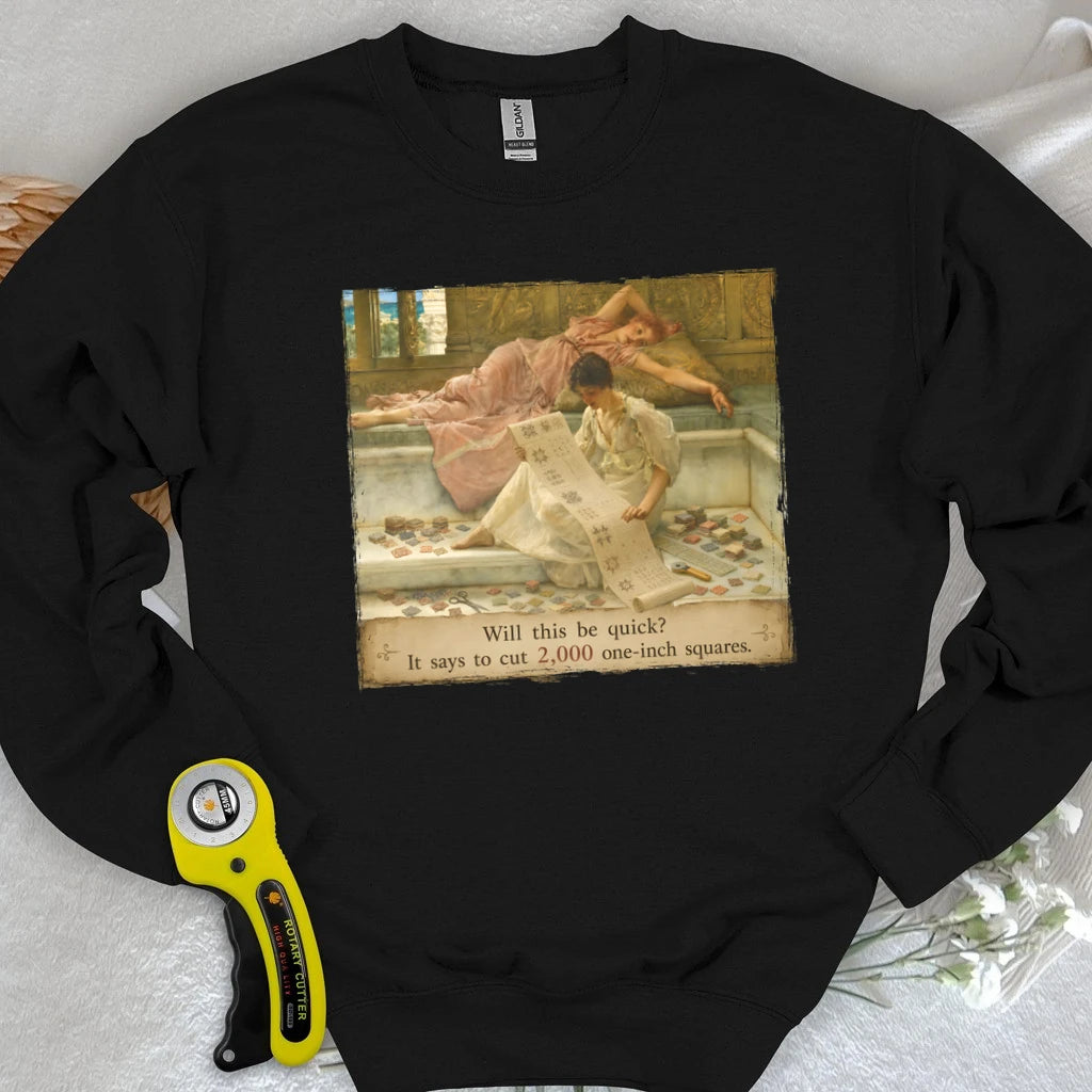 A Favorite Pattern: 2,000 One-Inch Squares Sweatshirt