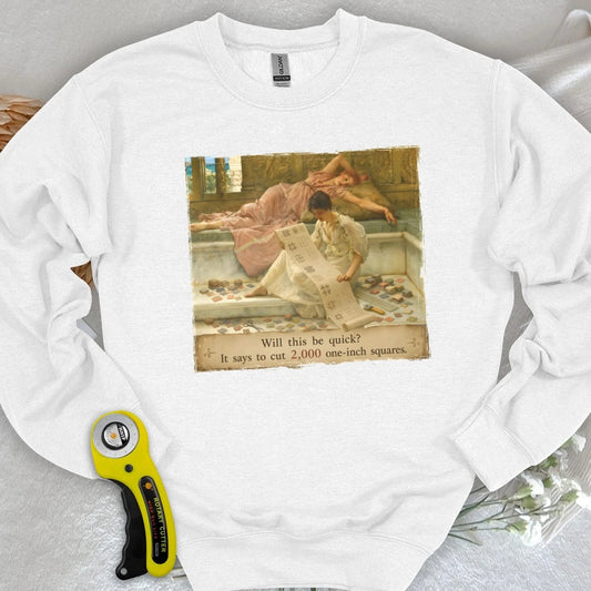 A Favorite Pattern: 2,000 One-Inch Squares Sweatshirt