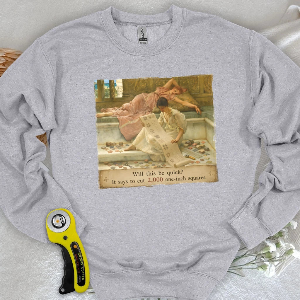 A Favorite Pattern: 2,000 One-Inch Squares Sweatshirt