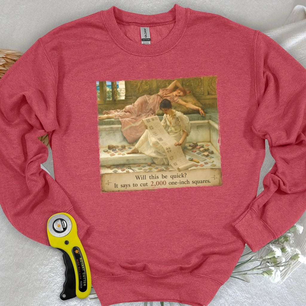 A Favorite Pattern: 2,000 One-Inch Squares Sweatshirt