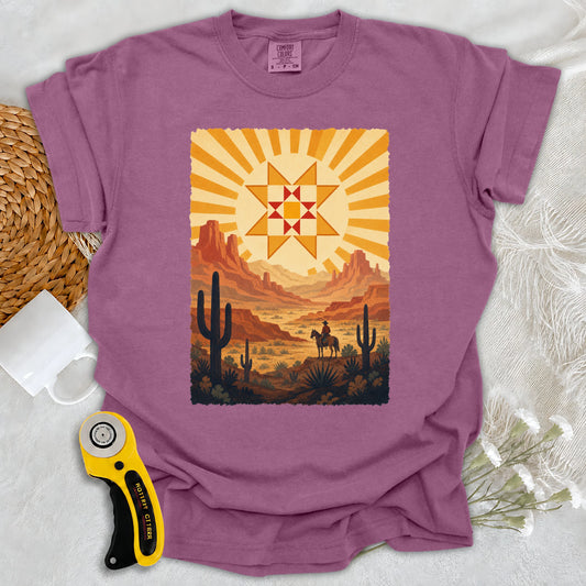 Comfort Colors Western Cowboy Quilt Star T-shirt