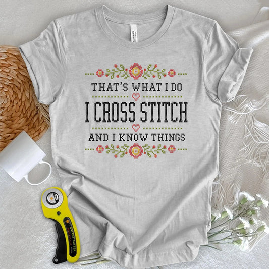 Cross Stitch & Know Things T-shirt
