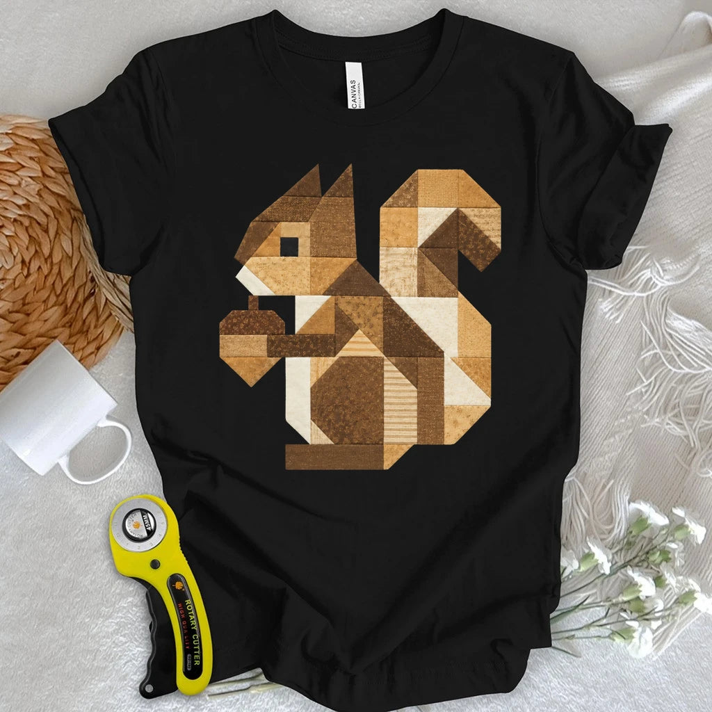 Patchwork Squirrel T-shirt