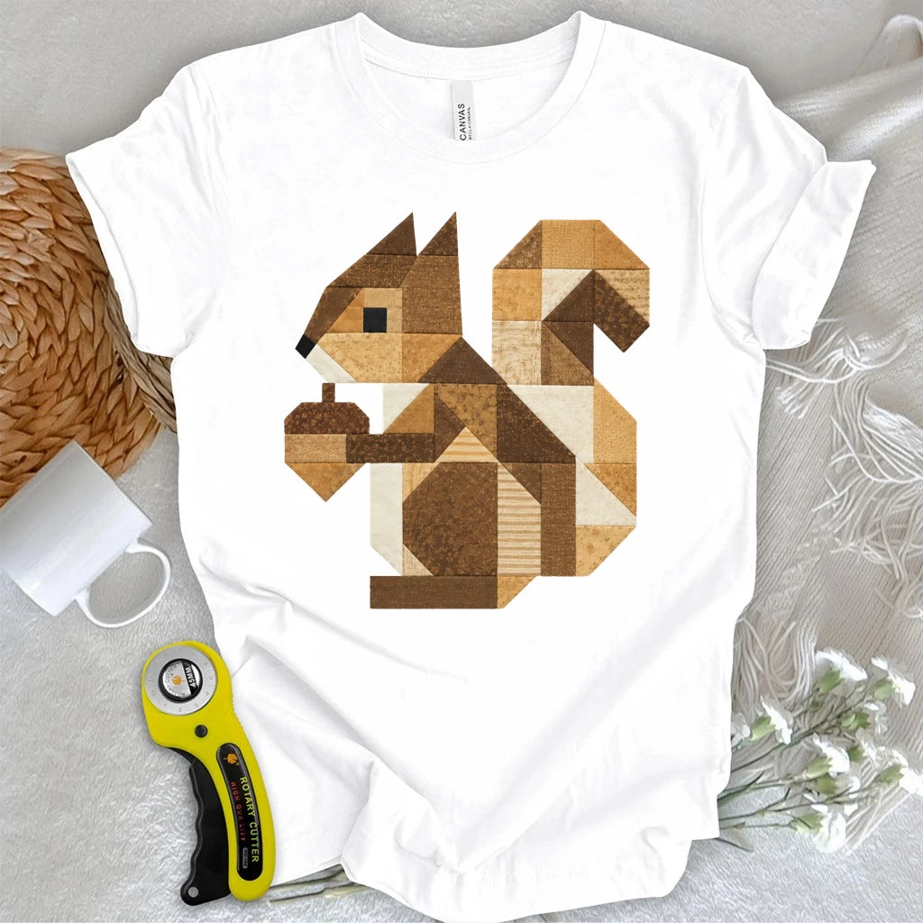 Patchwork Squirrel T-shirt