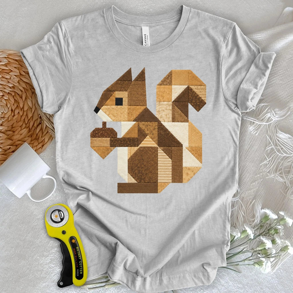 Patchwork Squirrel T-shirt
