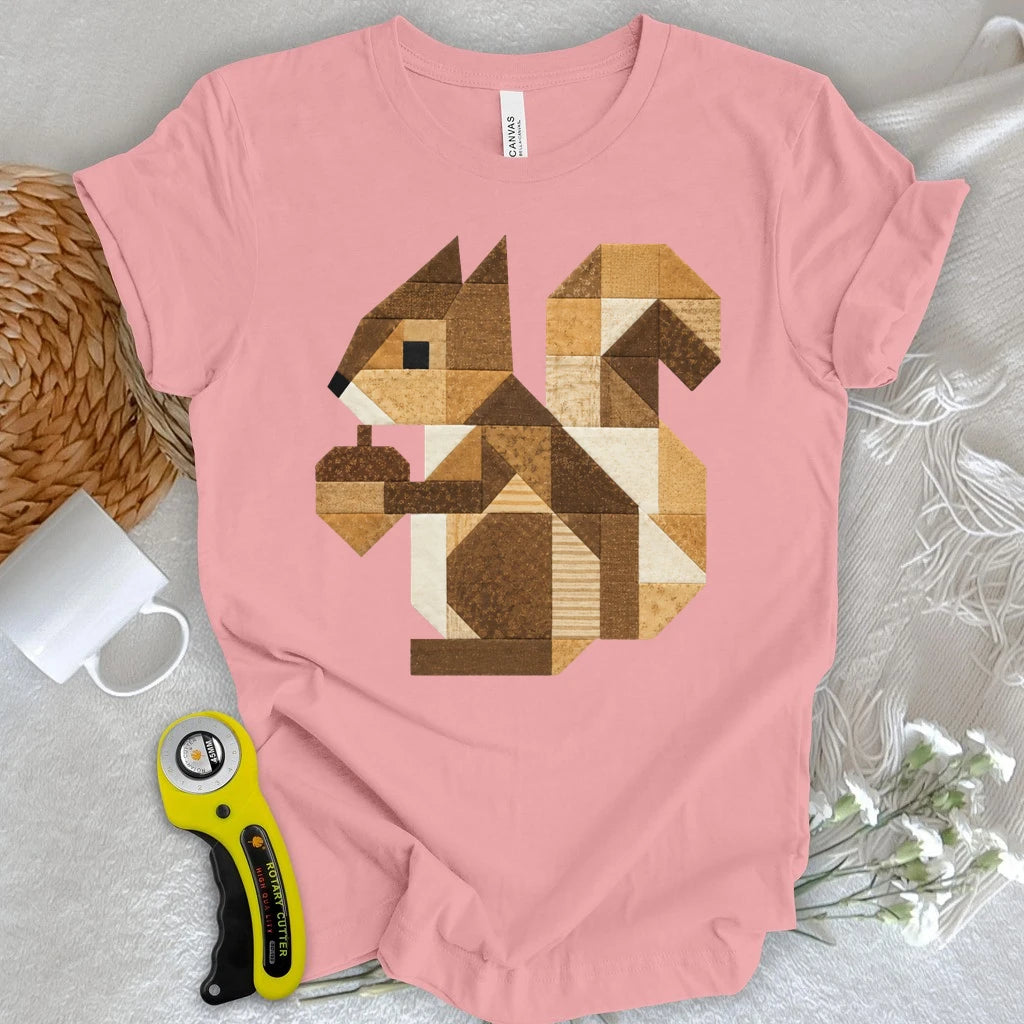 Patchwork Squirrel T-shirt