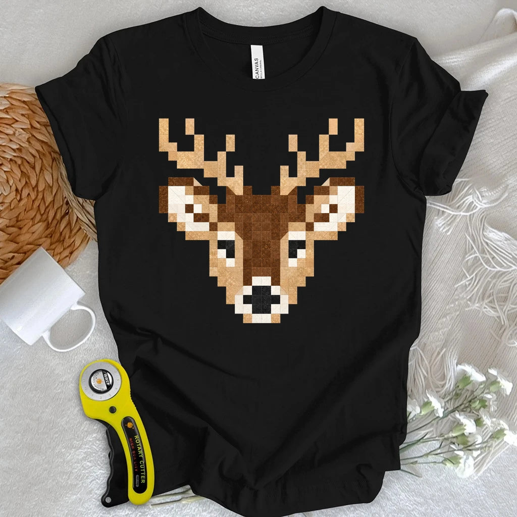 Patchwork Deer T-shirt