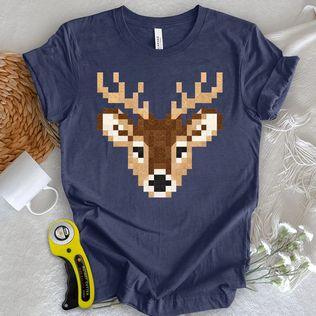 Patchwork Deer T-shirt