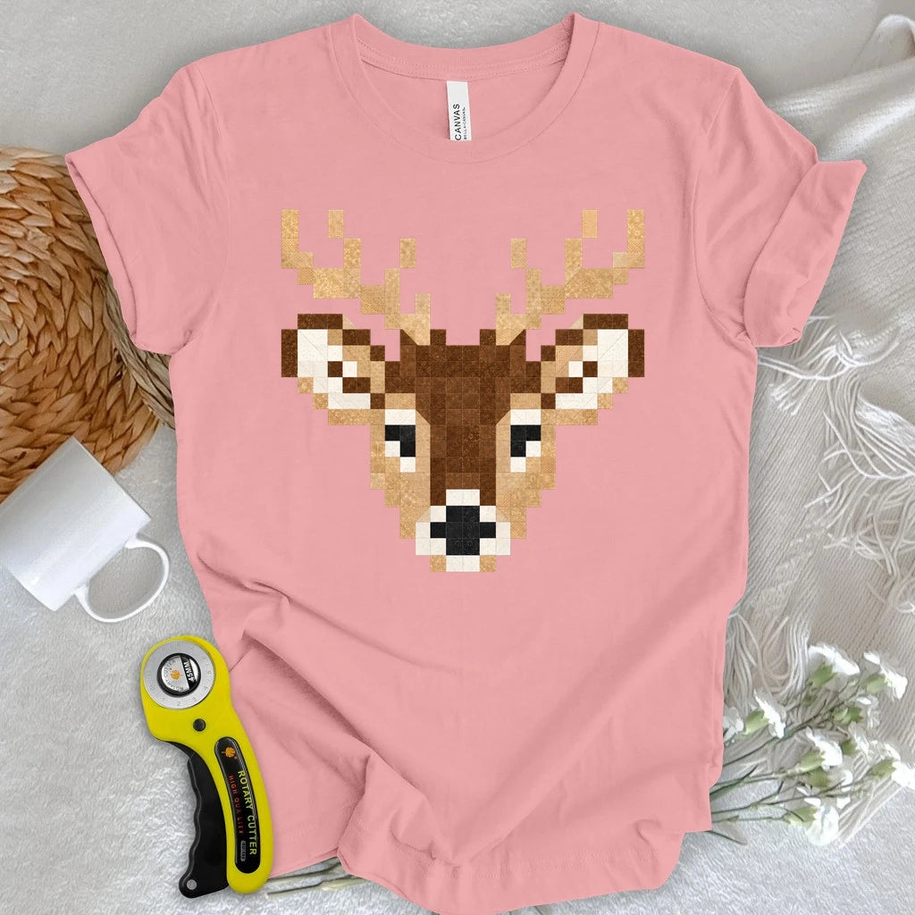 Patchwork Deer T-shirt