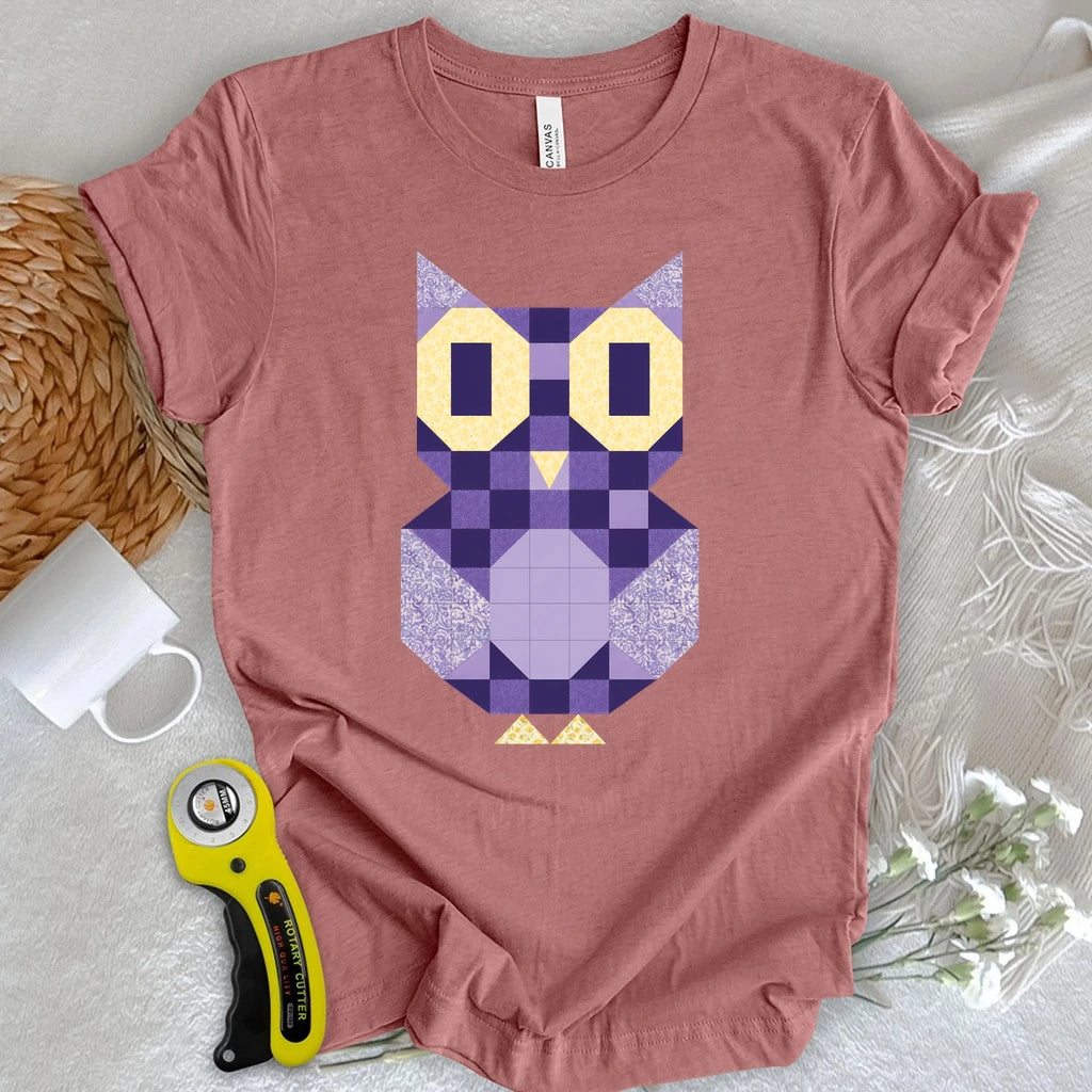 Owl Quilt Block T-shirt