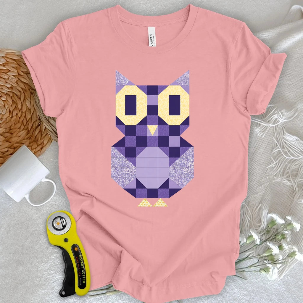 Owl Quilt Block T-shirt