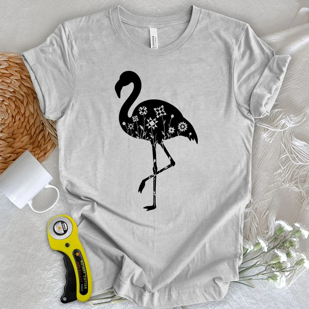 Flamingo Quilt Star Block T-shirt