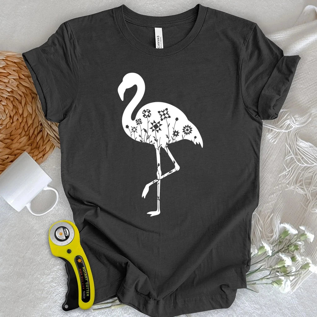 Flamingo Quilt Star Block T-shirt