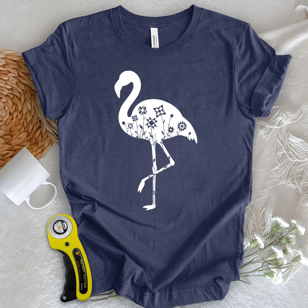 Flamingo Quilt Star Block T-shirt