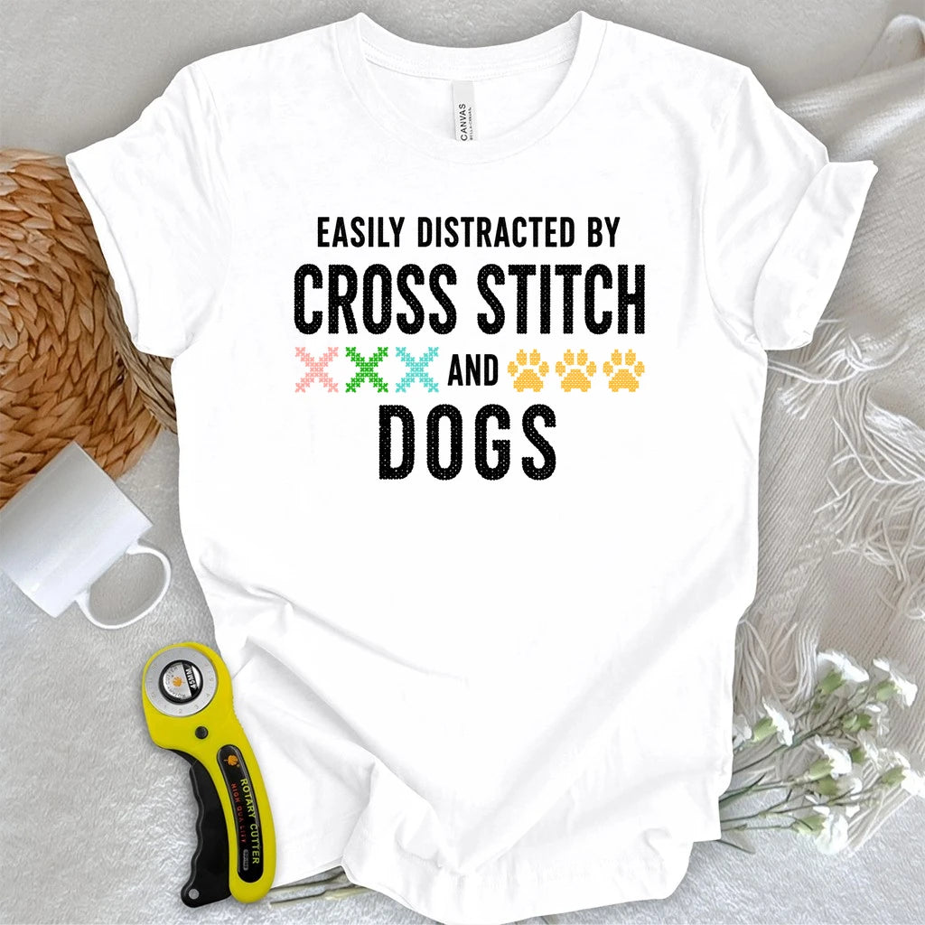 Cross Stitch & Dogs T-shirt