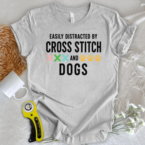 Maglietta Punto croce e cani