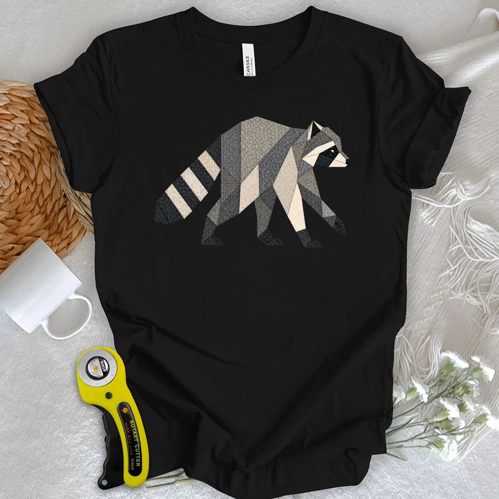 Patchwork Jimothy Raccoon T-shirt