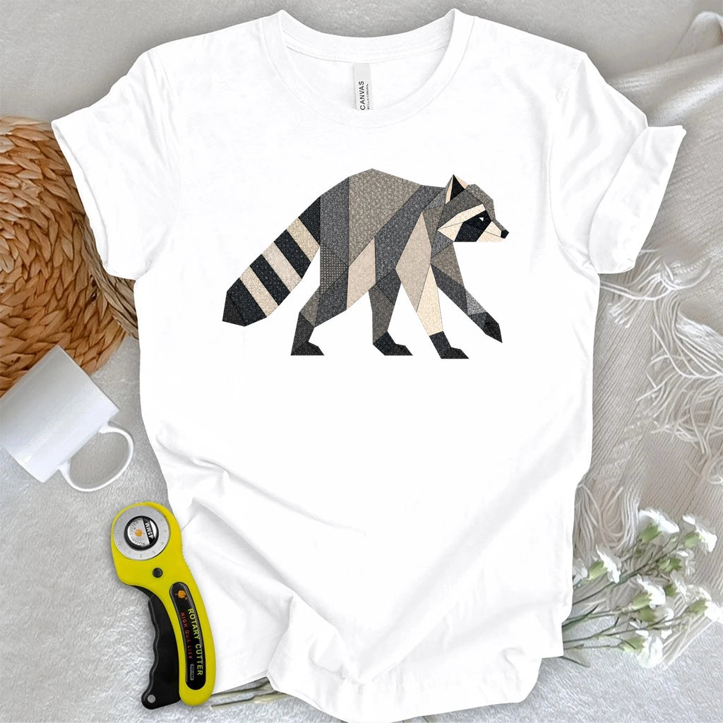 Patchwork Jimothy Raccoon T-shirt