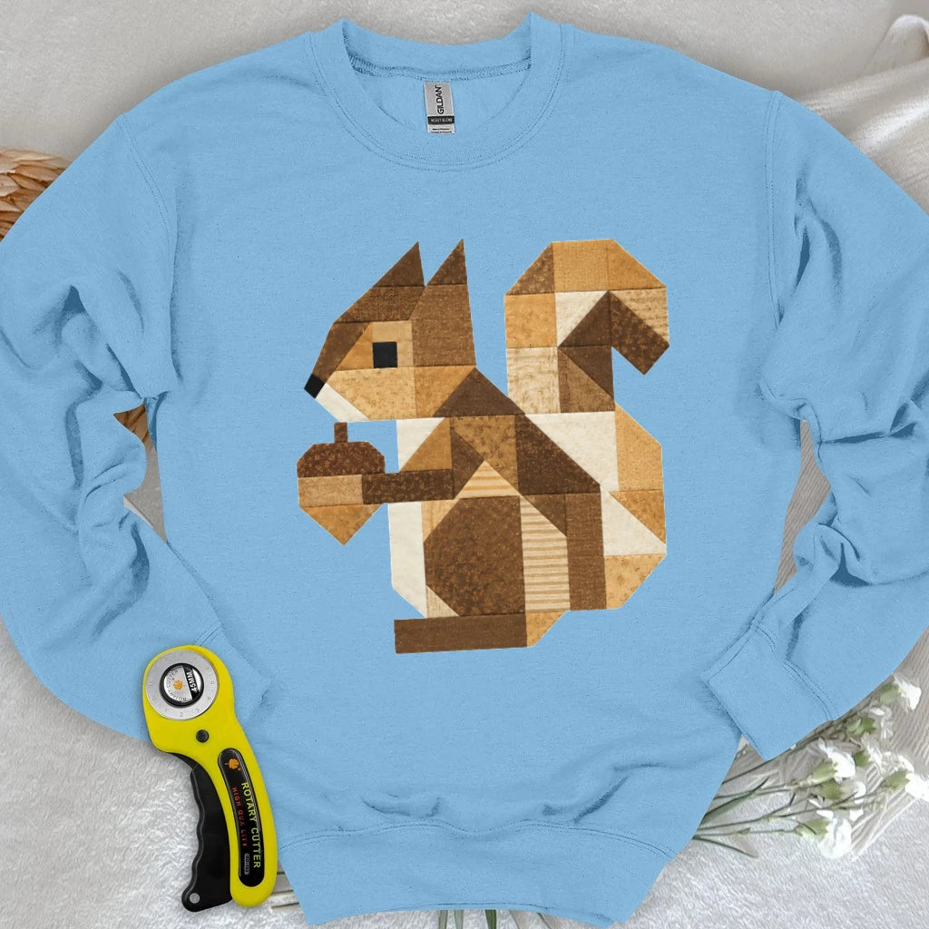 Patchwork Squirrel Sweatshirt