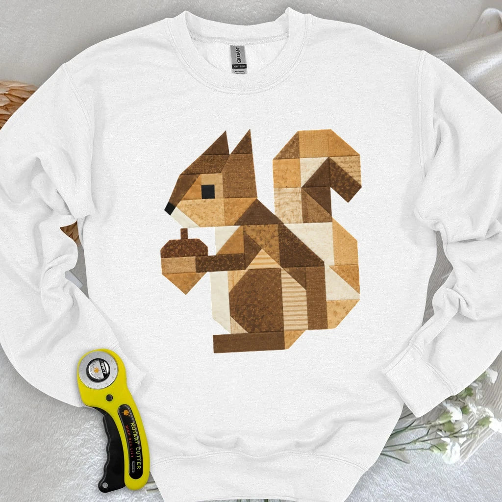 Patchwork Squirrel Sweatshirt
