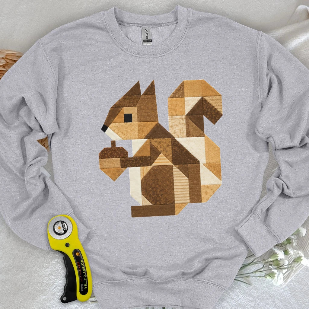Patchwork Squirrel Sweatshirt