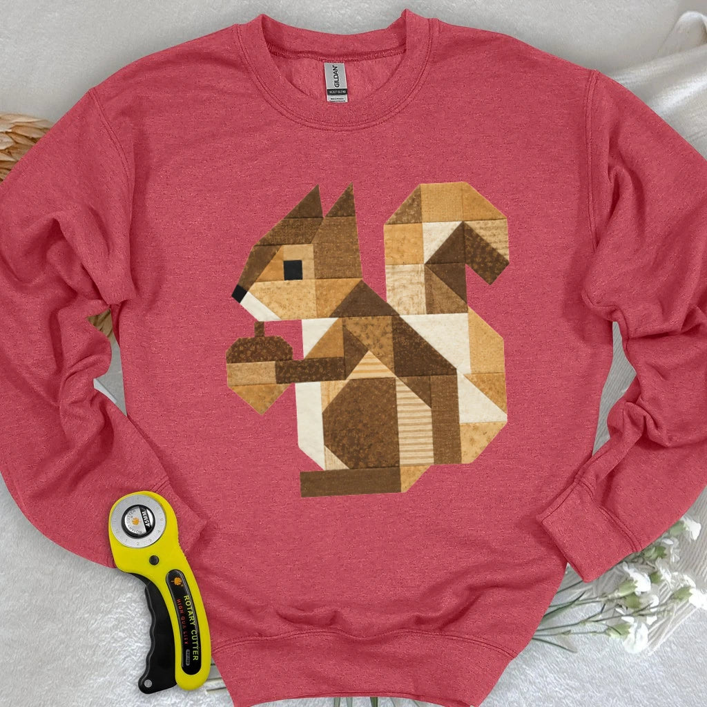 Patchwork Squirrel Sweatshirt