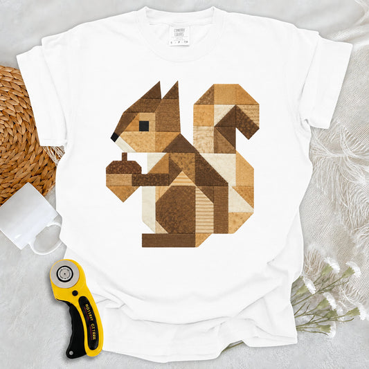 Comfort Colors Patchwork Squirrel T-shirt