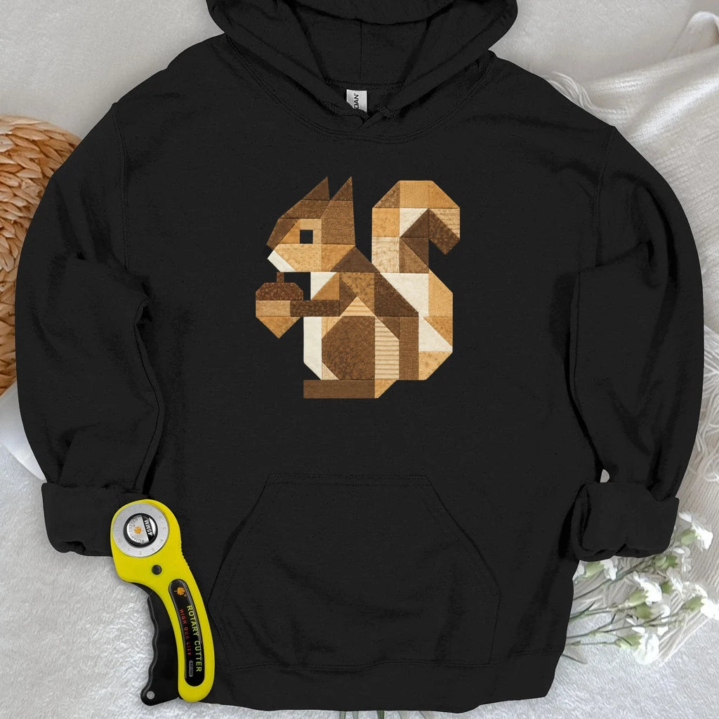 Patchwork Squirrel Hoodie